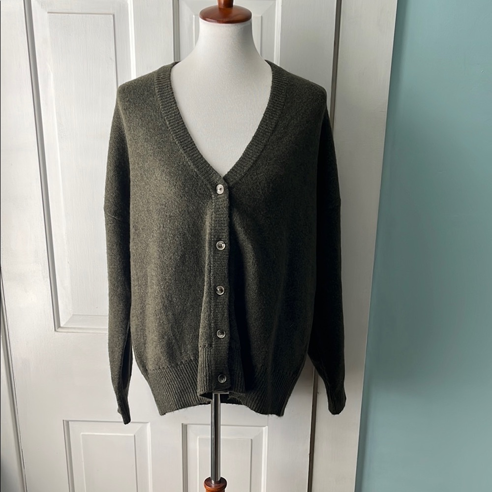 Torrid Olive Green Cardigan Sweater